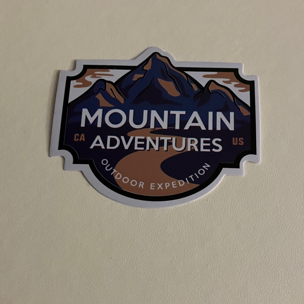 Mountain Adventures Outdoor Sticker